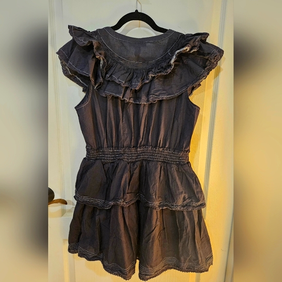 Love Shack Fancy Ruffle Mini Dress, size L, NWOT - Picture 2 of 5